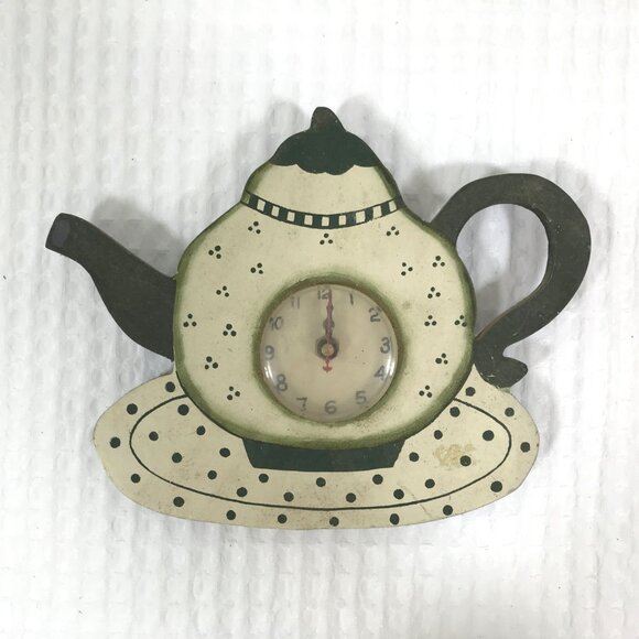 Vintage Wood Teapot Clocks - Picture 6 of 7